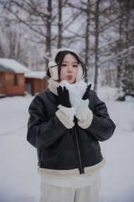 FIRST leather Jacket แจกเกตหนัง Pu งานดีมากๆ คุณภาพหนังแบบพรีเมี่ยมเลยค่ะ