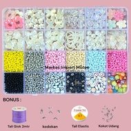 DIY Beads Set Aesthetic - 1 Set DIY Beads - Beads 1 Complete Box Set
