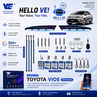 VE toyota vios ncp150 2013-2017 car oem ambient light atmosphere ai voice control