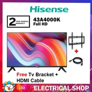 Hisense 43 Full HD Smart TV A4000K Series 43A4000K Television (FREE HDMI CABLE AND TV BRACKET)