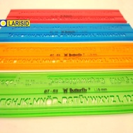 6 Mm Letter Mall Ruler Bt R6 Butterfly Stencil