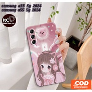 MAKMUR - Latest SAMSUNG A35 5G Case SAMSUNG A55 5G/ 2024 - Fashion Case CARTOON - Casing hp SAMSUNG 