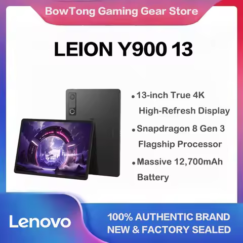 Lenovo Legion Y900 New 13 Inch AI Gaming Tablet Dimensity 9500s High Refresh 4K Screen Long Battery 