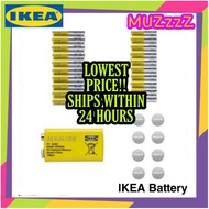 [READY STOCK] IKEA battery, AA AAA 6LR61 9v CR2032 alkaline ALKALISK /PLATTBOJ bateri murah alkaline