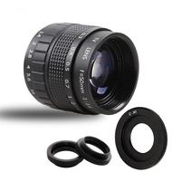 50mm F1.4 CCTV TV Movie lens+C Mount+Macro Ring for Nikon 1 AW1 S2 J4 J3 J2 J1 V3 V2 V1 mirrorless C