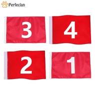 [Perfeclan] Standard Numbered And Portable Golf Flag Measuring 49 X 32 Cm (19.3 X 12.6 Inches) for P