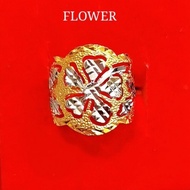 Bangkok Gold Flower Ring, Original Pure Gold Cop 916