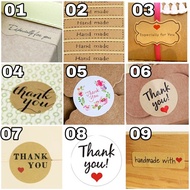 Message Stickers Thank You Labels Gift Handmade Cookie Wedding Christmas CNY