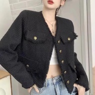 red coat merah wanita lengan panjang coat long sleeve cute Pesta korean style