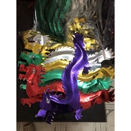 Set of 5 dragons in 5 colors, five directions votive paper (set of 5 dragons: blue, red, purple, yel
