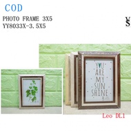 PHOTO FRAME WOODEN ACETATE PLASTIC COVER 3X5 4X6 3R 4R (YY8033X-3X5/4X6)