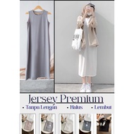 [Ali Shop]- Inner dress span // Gamis span jersey // Gamis panjang // Gamis span // Gamis kutung // 