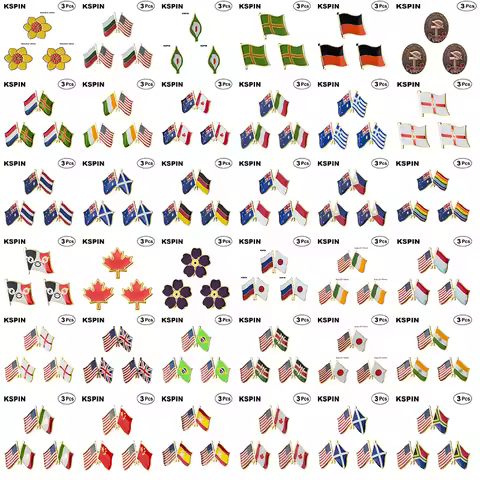 namel Metal Pins Emblem Brooch Lapel Pins/Broochs/Badges Daffodil Badge Bulgaria USA Ireland Lily N