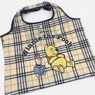 日本限定  Winnie the Pooh 小熊維尼 大容量 可摺疊 環保袋 手提包 購物袋 （需訂購）