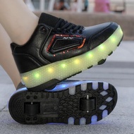 Cool Luminous สี่ล้อ Roller Skates สําหรับผู้ชายผู้หญิงเด็กผู้ใหญ่ Deformable อินไลน์สเก็ต Dual ล้อย