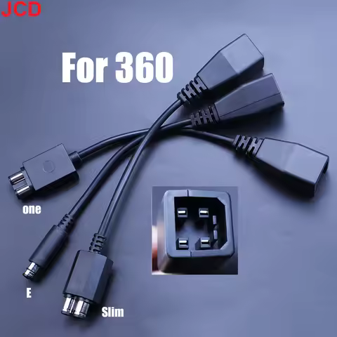 JCD For Microsoft Xbox 360 To Xbox 360 Slim/Xbox one/Xbox 360E AC Adapter Power Supply Cable Transfe