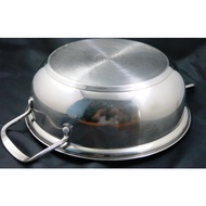 i19-Original Coobinox Stainless Steel Non-Stick 24-cm Wok Pan