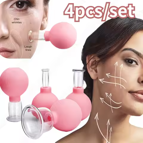 Vacuum Cupping Glass Jar Massager for Face Cellulite Slimming Fat Burning Acupuncture Hijama Suction