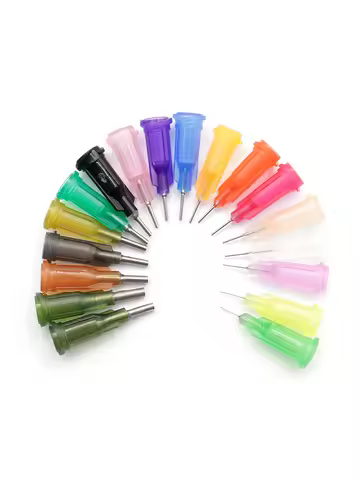 14G-34G 6.5mm Dispensing Needle Stainless Steel Dispensing Needle Spiral Mouth Nozzle Glue Needle fo