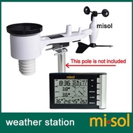 MISOL WEATHER STATION WIRELESS RAINFALL DEW WIND RAIN GAUGE ANEMOMETER - TOKOASMA