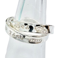 全新 △ TIFFANY & Co. Tiffany 1837 環環相扣戒指，925純銀，2025年7月購入，現款，50號（JP8），重4.8克，女士款，帶原盒和防塵袋，原價115,500日元