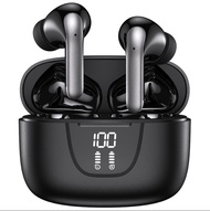 Wireless Earbuds 76Hrs Playtime Ear Buds Bluetooth Headphones with LED Power Display Charging Case S