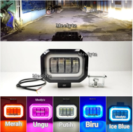 LAMPU TEMBAK SUPER TERANG D2 LASER RACEPRO /4 MATA PHILIPS SOROT LED MOTOR  LAMPU AES D2 LASER PRO L
