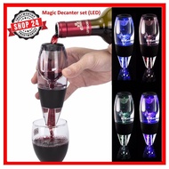 SHOP24 Essential LED Wine Aerator, Premium LED Wine Aerator Pourer, Wine Pourer with Base and Filter