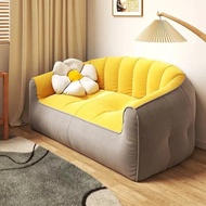 Bean Bag Sofa With Filling Lazy Sofa Bedroom Foldable Tatami Sofa lying chair Floor Chair New shell 