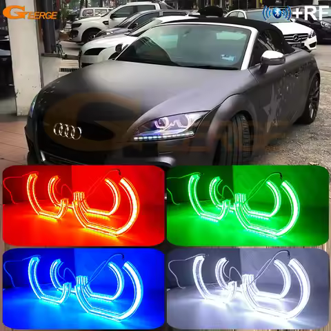 For AUDI TT Mk2 8J 2006 - 2013 2014 RF Remote Bluetooth APP Multi Color Crystal DTM M4 Style RGB LED