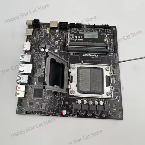 New In Stock ASRock X600TM-ITX Motherboard, Ready to Use for AMD Ryzen 7000 5000 Series CPU, Industr