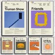 O37T 80s Retro Movie "The Truman Show" Wall Art, HD Canvas Print Poster, Suitable for Home, Living R