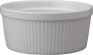 HIC Souffle, Fine White Porcelain, 7.5-Inch, 48-Ounce, 1.5-Quarts Capacity