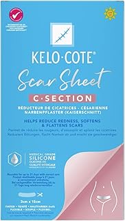 KELO-COTE Caesarean Section Silicone Scar Plaster 3cm x 15cm C Section Scar Treatment Pack with One 