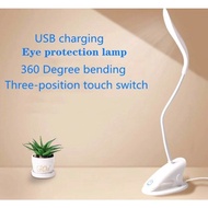 【SG Seller】 Desk Clip USB Rechargeable Reading light LED Table Lamp led light desk lamp study light