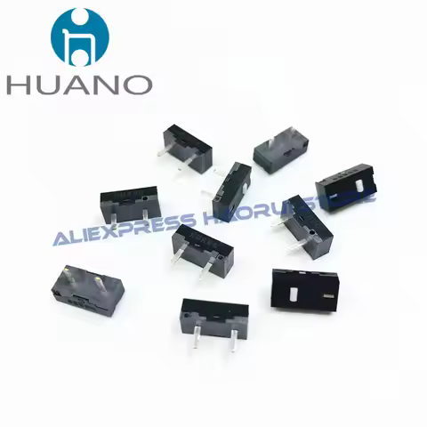 10~100Pcs HUANO Mini Micro Switch 9.3*4.7*3.5mm DIP 2Pin button Switches for RIVAL 500 600 Razer sid