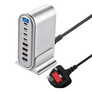 GaN Fast Charging Desktop Charger with 8 Output Ports at 600W/500W/440W/320W/268W/240W