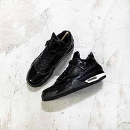 【工工】Air Jordan 4 Retro 11Lab4 "Black"  全黑亮皮限定款 AJ4 籃球鞋