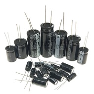 20PCS 100V 160V 200V 250V 400V 450V Aluminum Electrolytic Capacitor 1UF 2.2UF 3.3UF 10UF 22UF 47UF 1