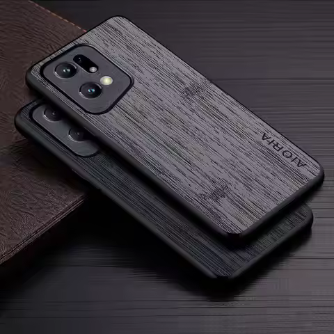 Case for Oppo Find X5 Pro Lite 5G funda bamboo wood pattern Leather phone cover Luxury coque for opp