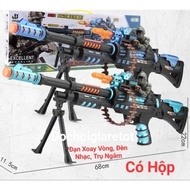 Đồ chơi súng Pin Laze Rung Lắc Liên Thanh Đồ Chơi Vận Động Trong Nhà Ngoài Trời Bằng Nhựa Hộp Cao Cấ