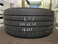 中古輪胎 二手胎 米其林輪胎 LS3 265/45-20 21年18週 5.9MM 有1條 一輪自取 2500 近全新