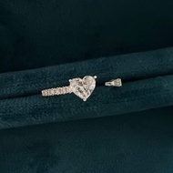 [半卡] 心型鑽石戒指 D Color Heart Shape Diamond Open Ring