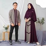 KEMEJA - Asoka Couple Clothes Couple Gamis Syari Shirt Set Koko Muslim Fashion Eid Suits