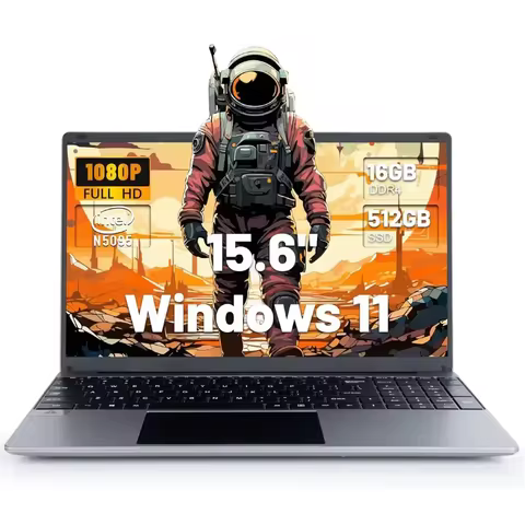 URAO LT1505 15.6 Inch Laptop 16GB DDR4 512GB SSD Intel N5095 IPS Display 1080P Windows11 38000mAh Ba