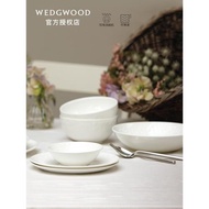 Wedgwood威基伍德白草莓骨瓷20頭餐具套裝 純色骨瓷4人份家用碗盤
