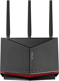 ASUS BE6800 Dual-band WiFi 7 Router, supports 4096-QAM, Multi-link operation (MLO), AI WAN detection