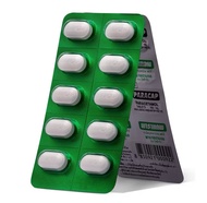 Paracap Paracetamol Tablets 500mg. พาราแคพ พาราเซตามอล 500 มิลลิกรัม 10 เม็ด [1 แผง] ยาสามัญประจำบ้า