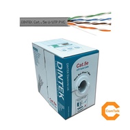 Dintek Cat.5e 4 Pair UTP Solid Cable, 24AWG (PVC) 305m/box