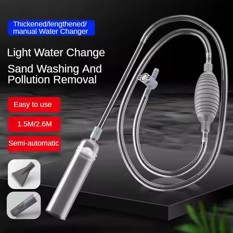 Aquarium Siphon Vacuum Cleaner Fish Tank Water Changer Manual Water Changer Semi-Automatic Aquarium